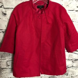 Talbots Petite Pea Coat. Bright Pink.